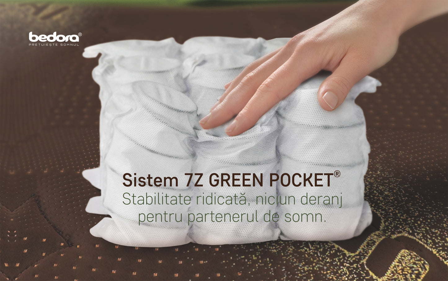 Saltea Dubai Chocolate Delux Latex Pocket, 160 x 200 x 28 Cm