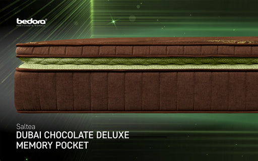 Saltea Dubai Chocolate Delux Latex Pocket, 90 x 200 x 28 Cm