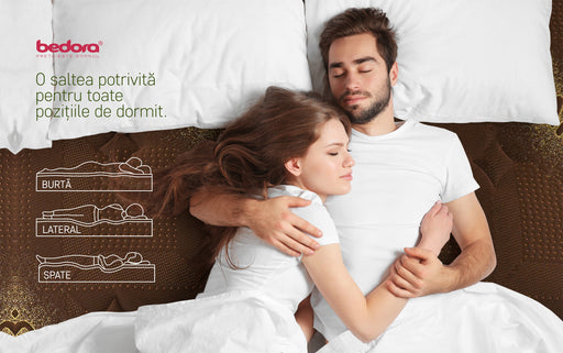 Saltea Dubai Chocolate Delux Latex Pocket, 90 x 200 x 28 Cm