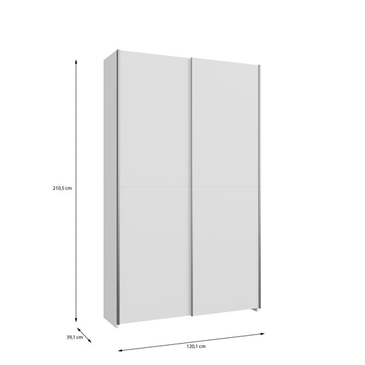Dulap Cu Usi Culisante Harmony Alb, 120 Cm