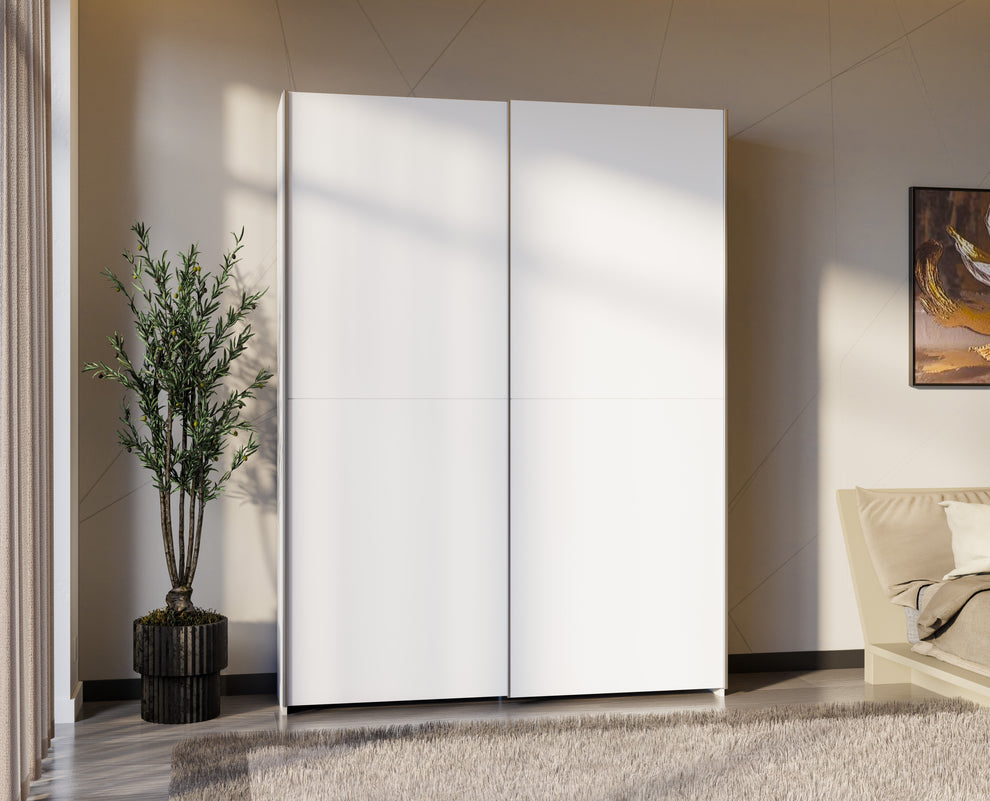 Dulap Cu Usi Culisante Harmony Alb, 150 Cm