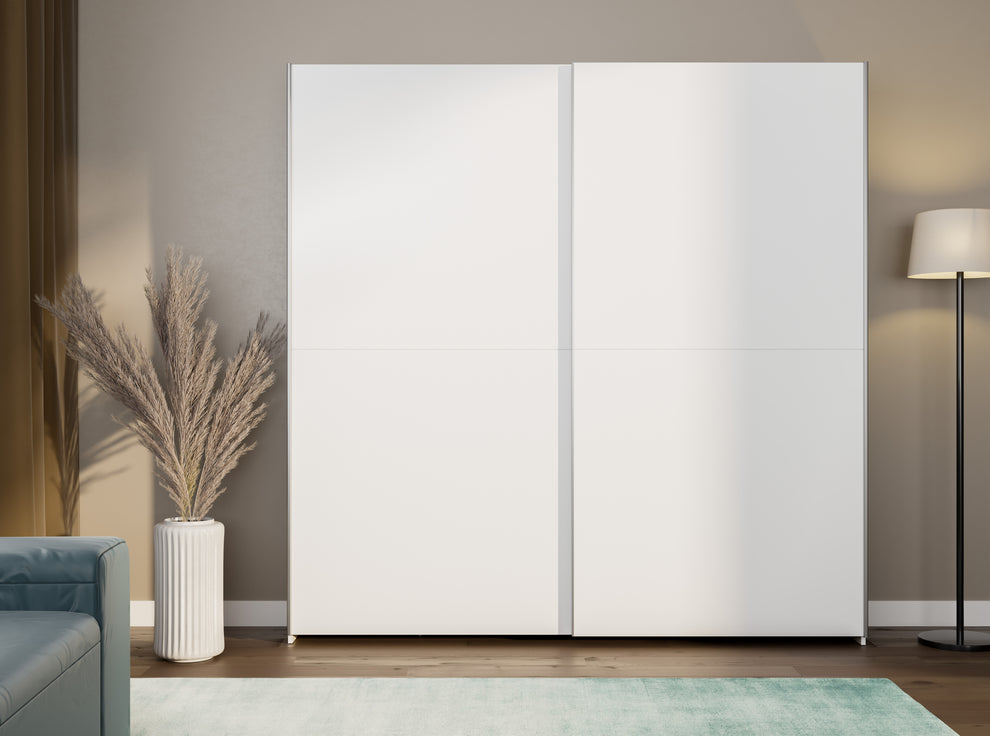 Dulap Cu Usi Culisante Harmony Alb, 200 Cm