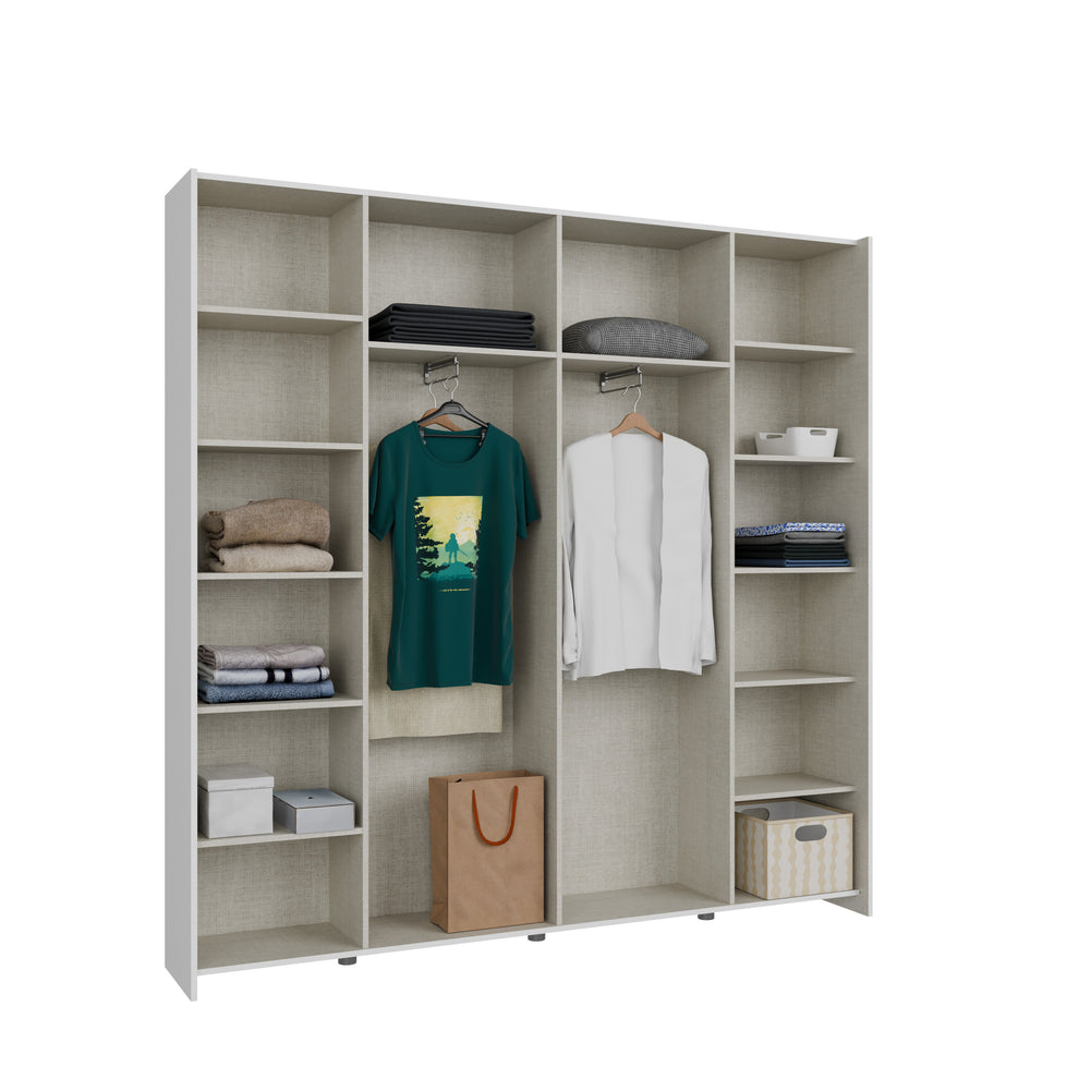 Dulap Cu Usi Culisante Harmony Alb, 200 Cm