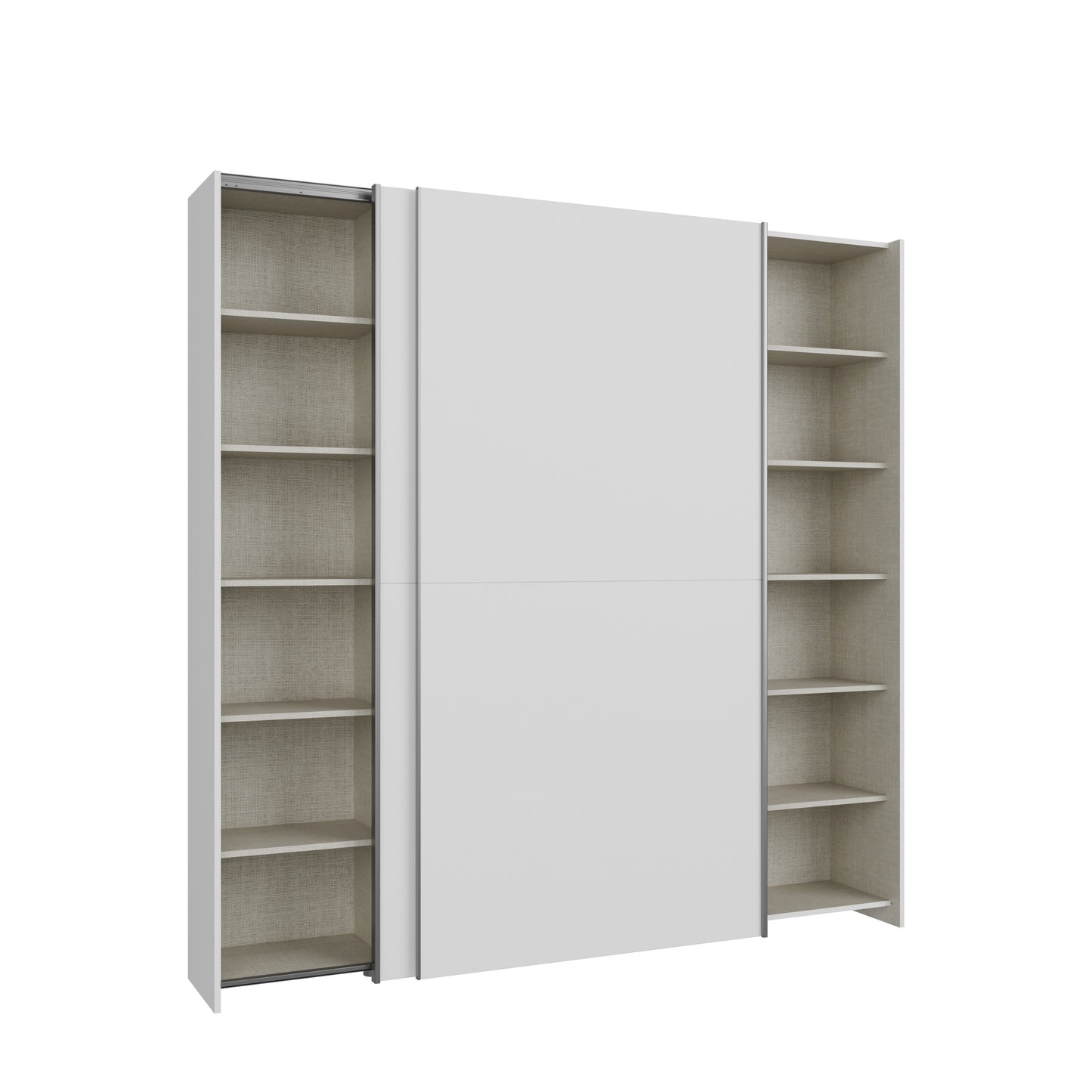 Dulap Cu Usi Culisante Harmony Alb, 200 Cm