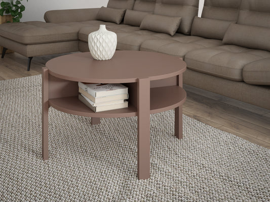 Masa Cafea Bibliotheque Terracotta, 74.4 Cm