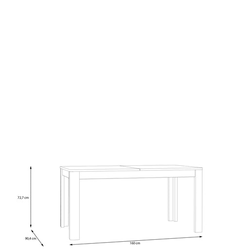 Masa Extensibila Bibliotheque Stejar Cabezone, 160 x 200 Cm