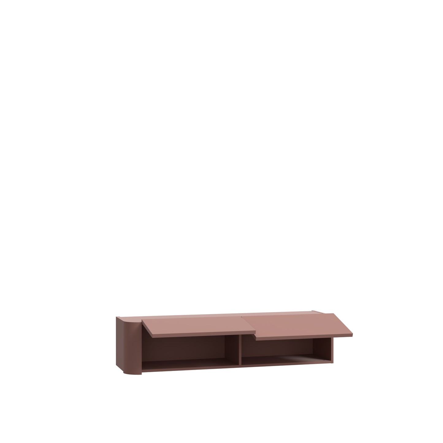 Dulap Suspendat Bibliotheque, Terracotta 128.6 Cm