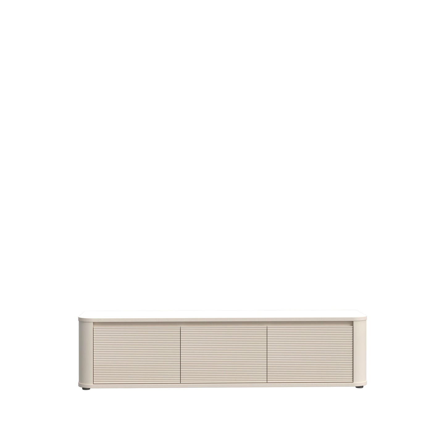 Comoda Tv Mica Bibliotheque, Nisip, 168 Cm
