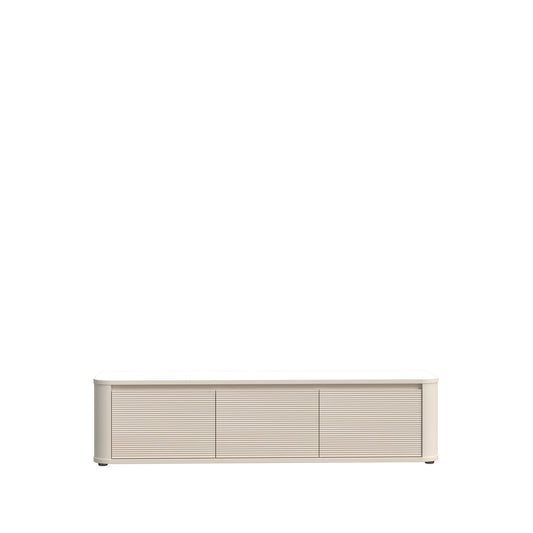 Comoda Tv Mica Bibliotheque, Nisip, 168 Cm