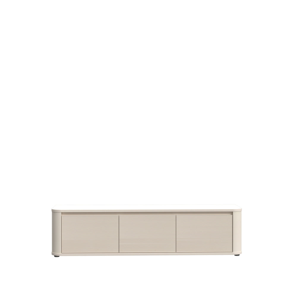 Comoda Tv Mica Bibliotheque, Nisip, 168 Cm