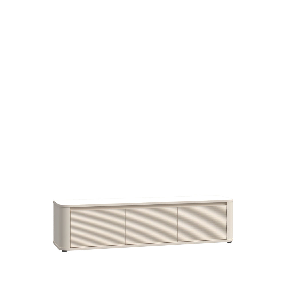 Comoda Tv Mica Bibliotheque, Nisip, 168 Cm