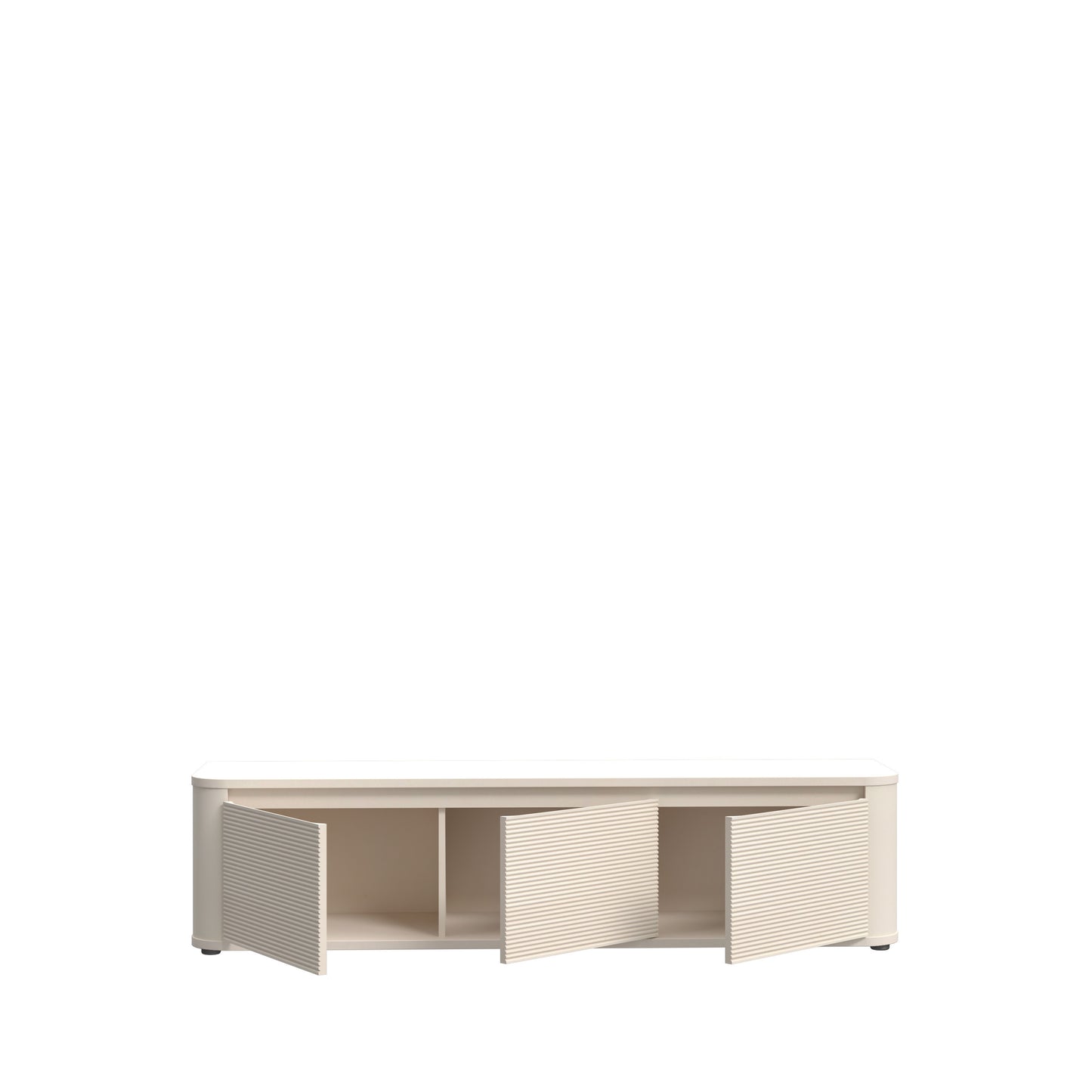 Comoda Tv Mica Bibliotheque, Nisip, 168 Cm