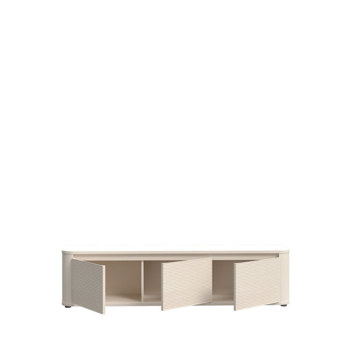 Comoda Tv Mica Bibliotheque, Nisip, 168 Cm