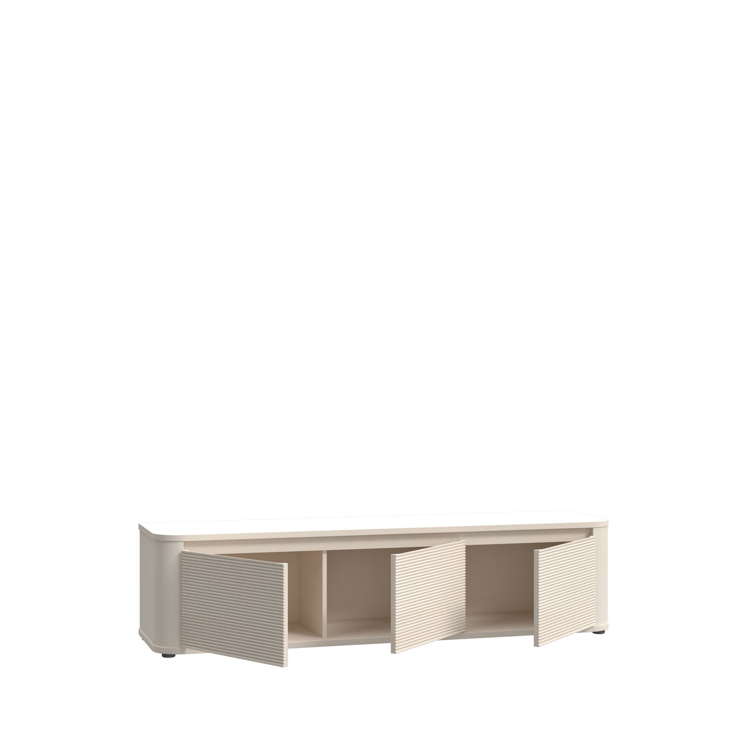 Comoda Tv Mica Bibliotheque, Nisip, 168 Cm