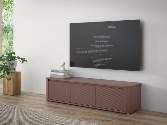 Comoda Tv Mica Bibliotheque, Terracotta, 168 Cm