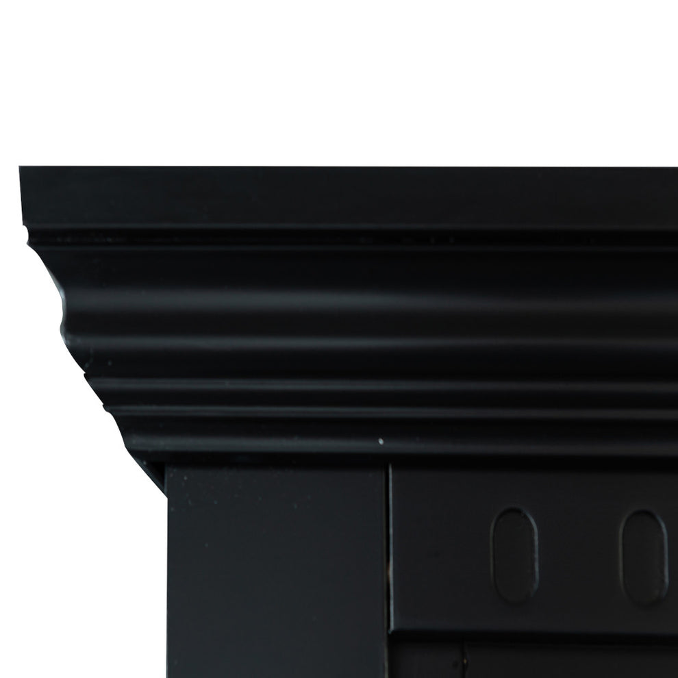 Dulap 4 Usi si 1 Sertar Saint Tropez, Vopsit Negru, 250 Cm