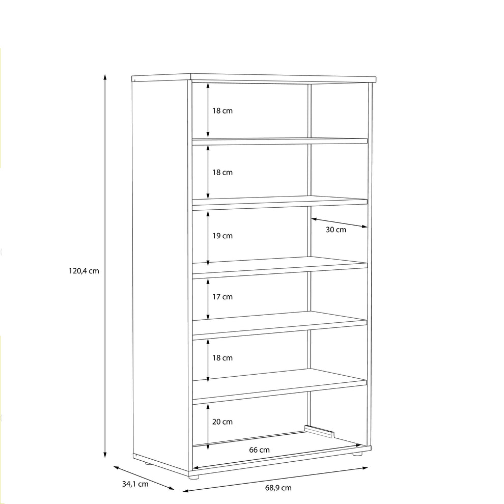 Pantofar Best Stejar Sonoma Si Alb, 68.9 Cm