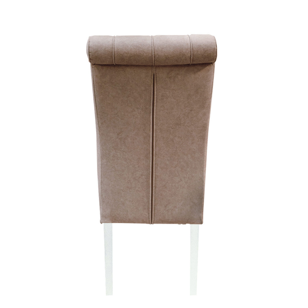 Scaun Saint Tropez, Bej, Alb, 44 x 67 x 99.5 Cm