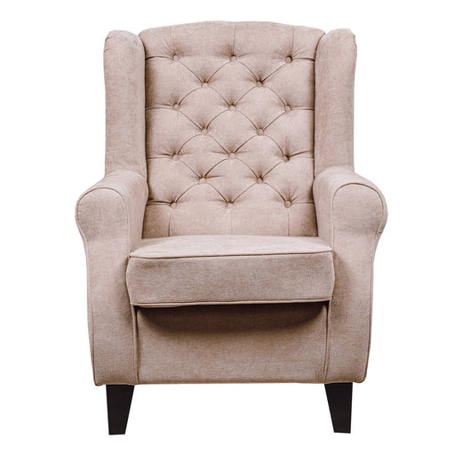 Fotoliu Chandler Capitonat, Bej, Colonial, 84 Cm