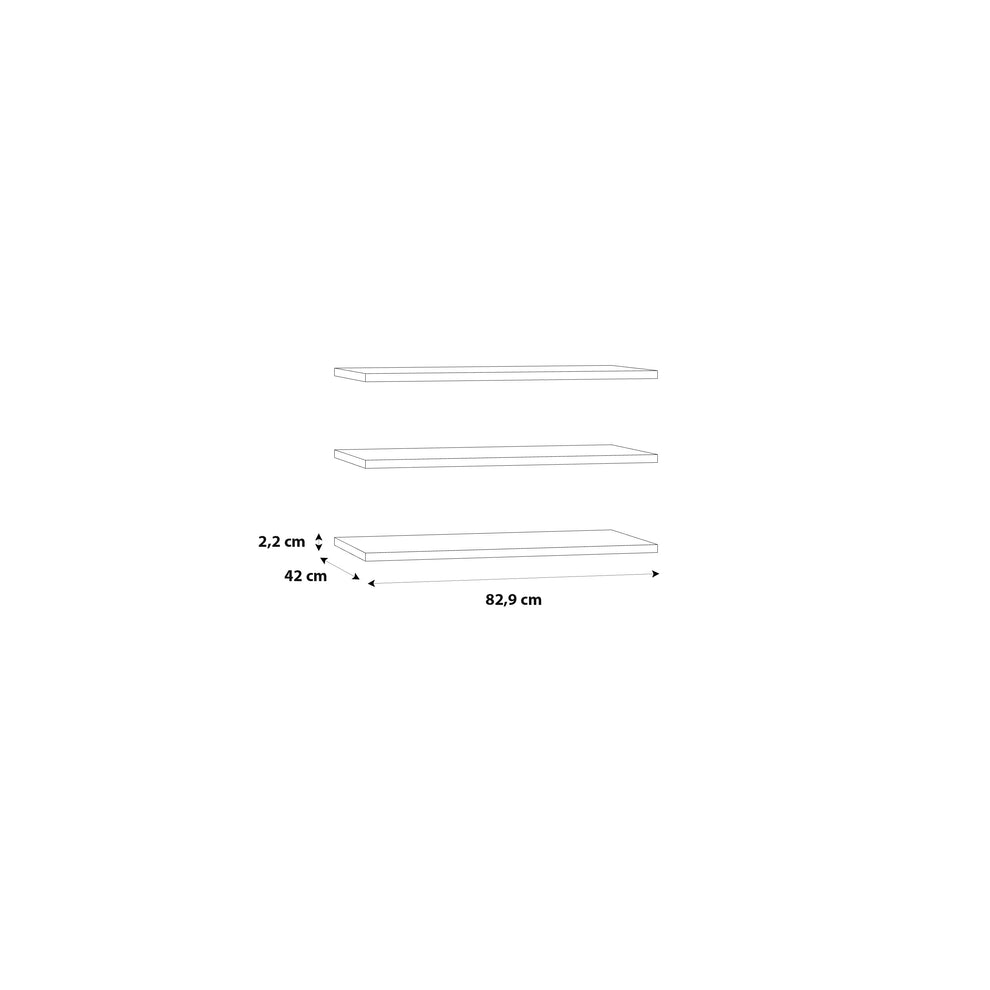 Set 3 Polite Dulap 170 Cm Rendevous, Gri 82.7 Cm