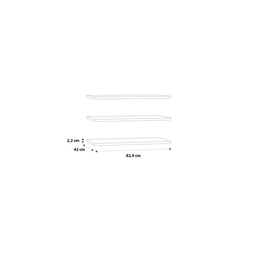 Set 3 Polite Dulap 270 Cm Rendevous, Gri 47.8 Cm