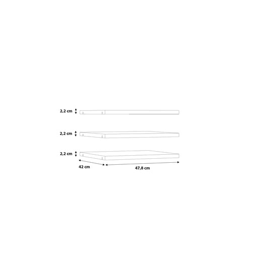 Set 3 Polite Dulap 270 Cm Rendevous, Gri 47.8 Cm