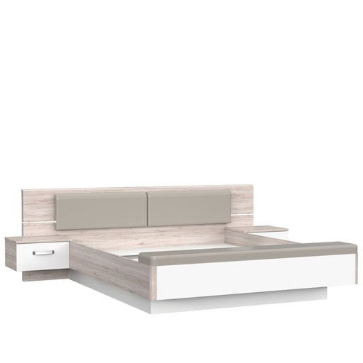LED Banda Pat 180 x 200 Cm Rendevous, Alb Rece