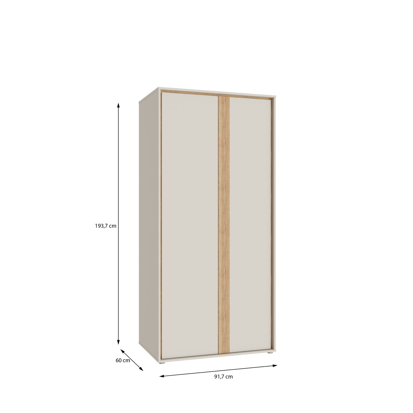 Dulap Cu 2 Usi Waxala, 91.7 Cm