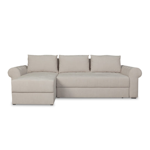 Coltar Extensibil Stanga Trendy, 5 Locuri, Lada Depozitare, Crem, Wind 5, 275 Cm