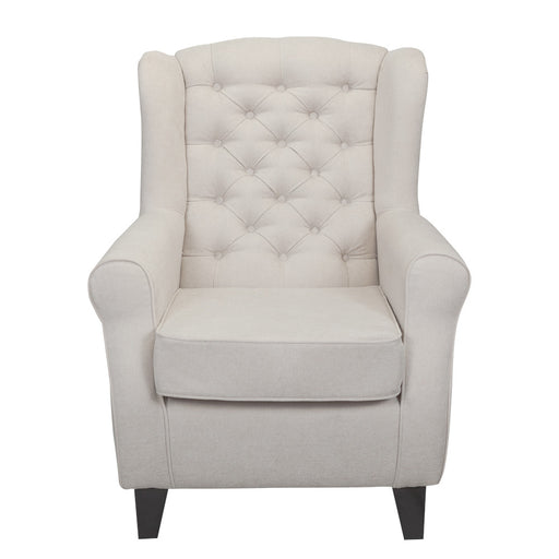 Fotoliu Chandler Capitonat, Wind 5, Crem Si Colonial, 84 Cm