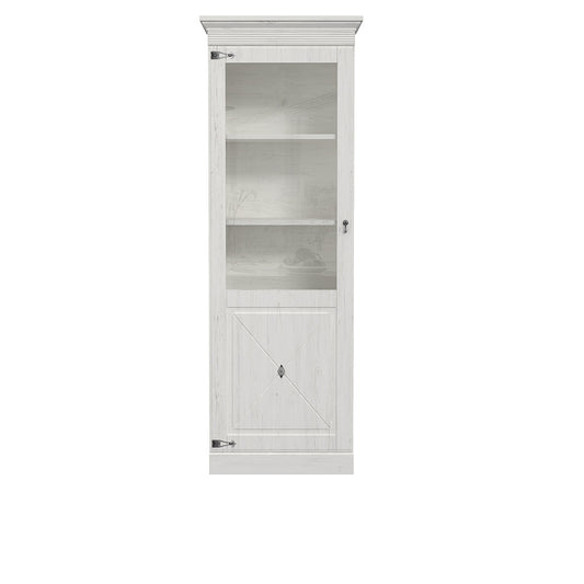 Vitrina Cu 1 Usa Encanto, Pin Alb, 72 Cm