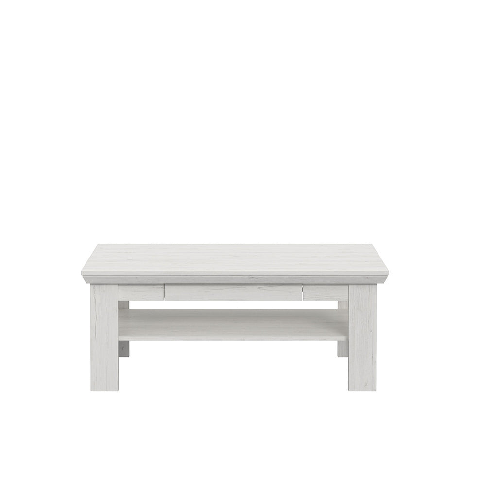 Masa cafea Encanto, Pin Alb, 110 Cm