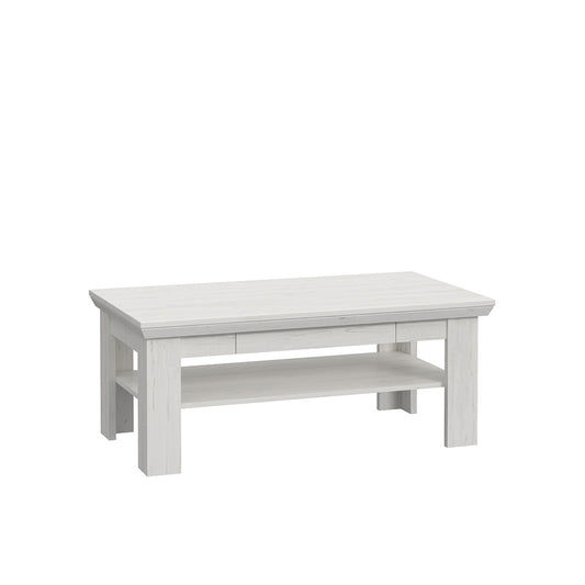 Masa cafea Encanto, Pin Alb, 110 Cm