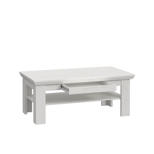 Masa cafea Encanto, Pin Alb, 110 Cm