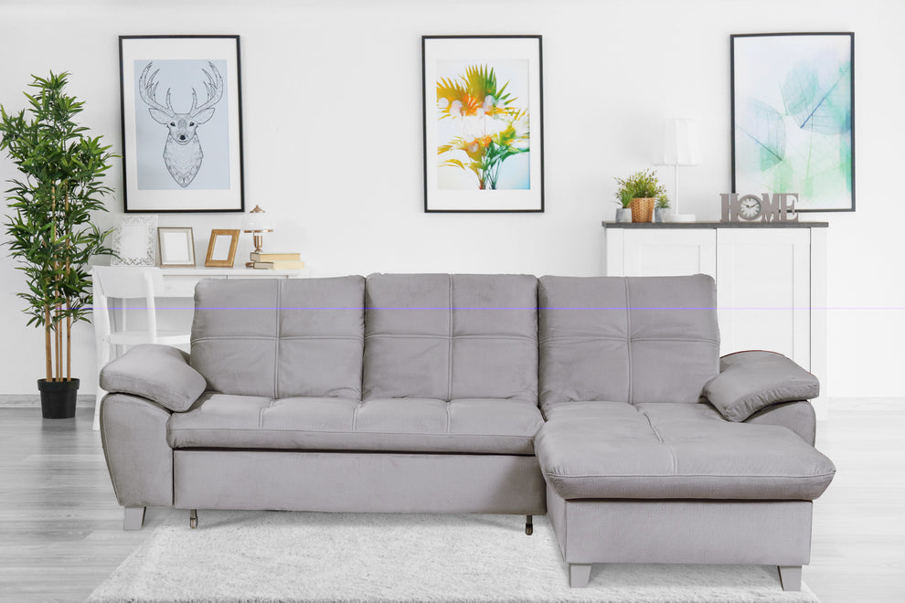 Coltar Extensibil Cu Insula Sevilia Lux, 5 Locuri, Tetiere Reglabile, 272 Cm