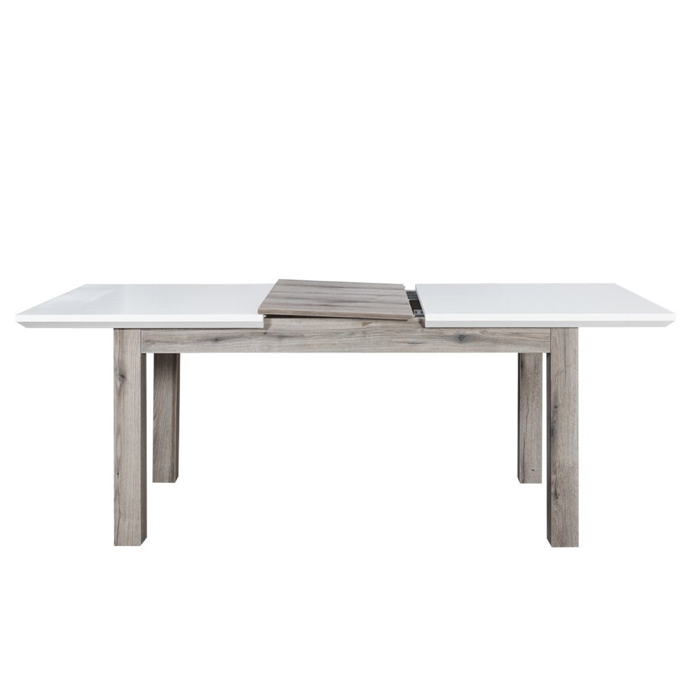 Set Masa Extensibila Fiona Cu 6 Scaune, Alb, 160/210  x 78 x 90 Cm
