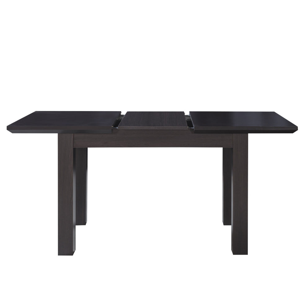 Set masa extensibila Fiona cu 4 Scaune, Brun inchis, 120/160 x 75.6 x 78 cm