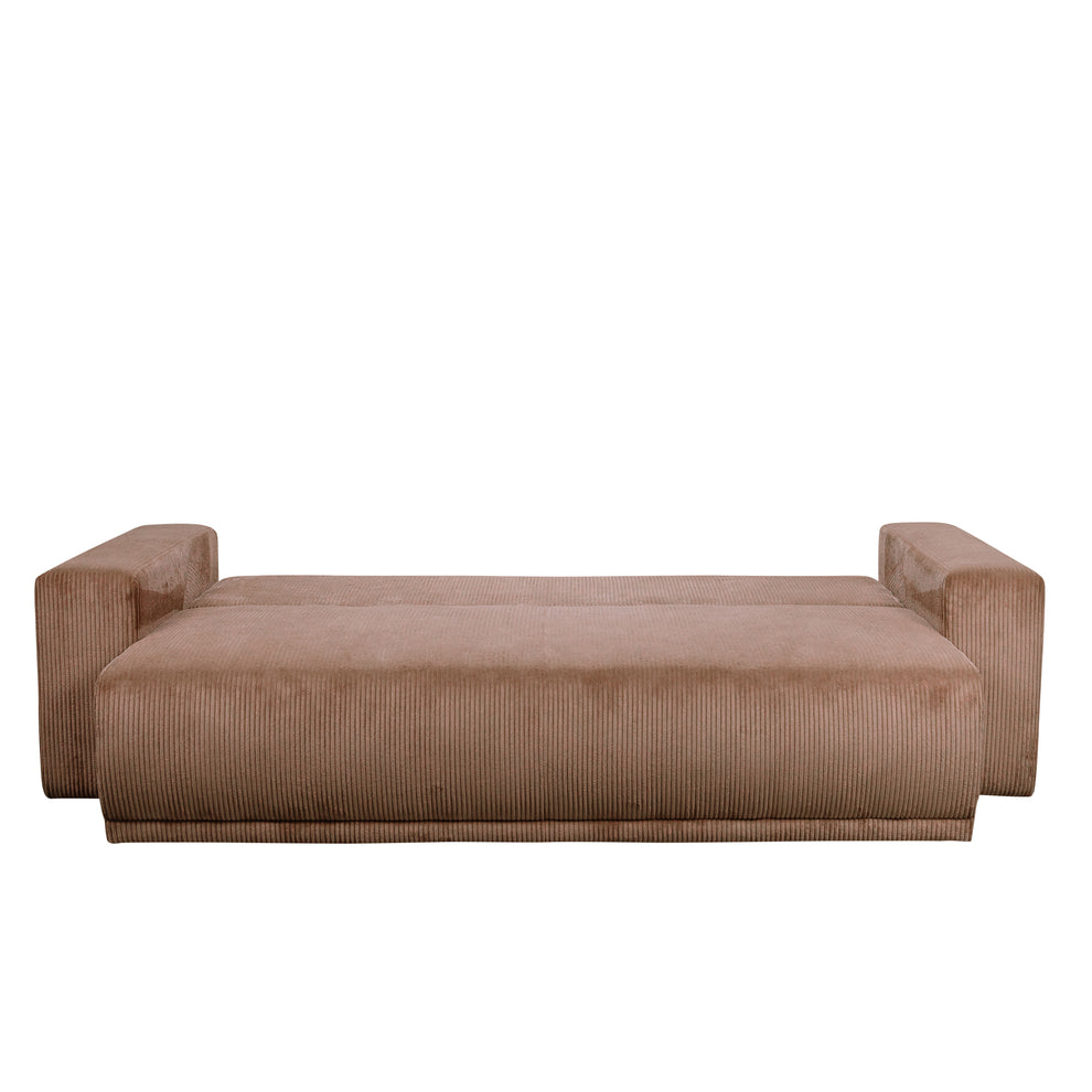 Canapea Extensibila Otis, 3 locuri, Lada Depozitare, Maro, 240 Cm