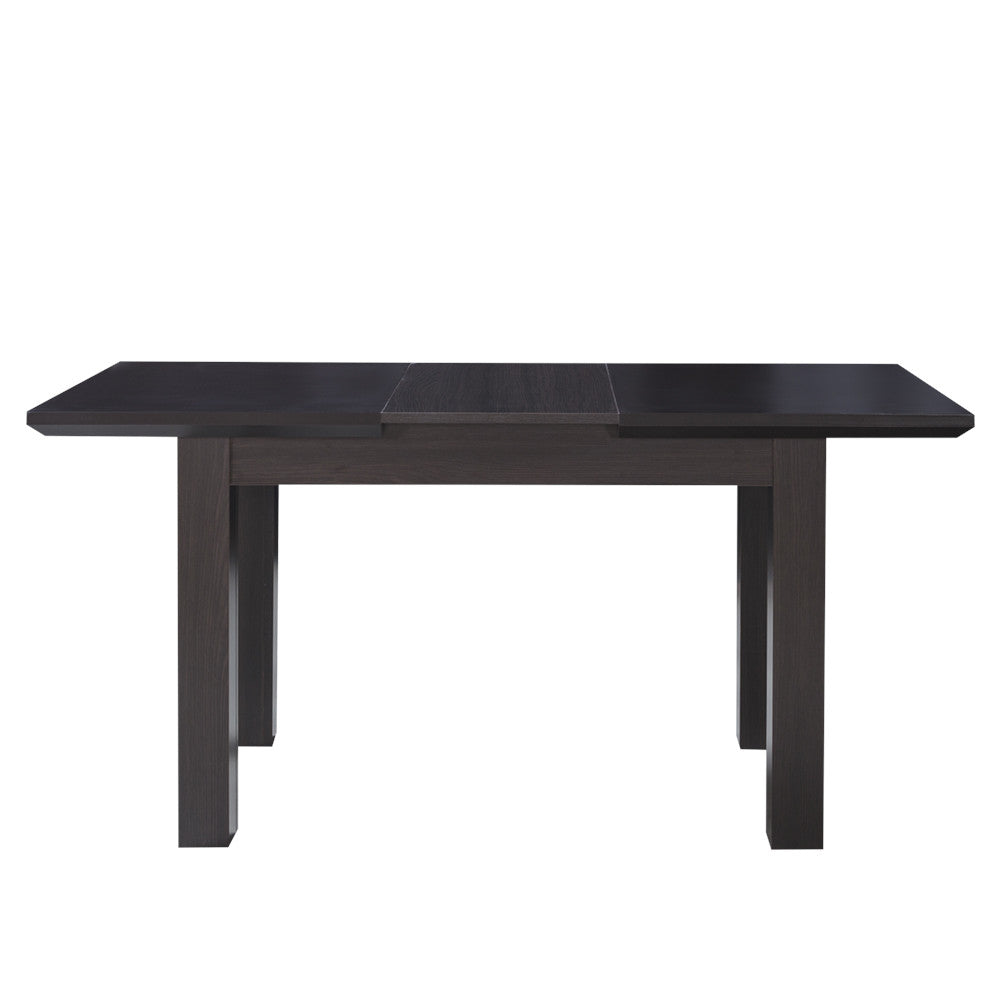 Set masa extensibila Fiona cu 4 Scaune, Brun inchis, 120/160 x 75.6 x 78 cm