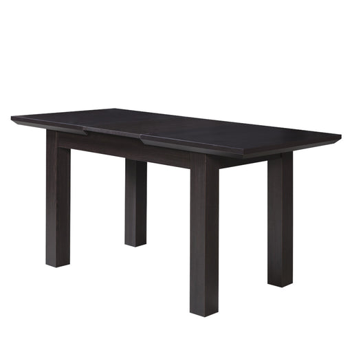 Set masa extensibila Fiona cu 4 Scaune, Brun inchis, 120/160 x 75.6 x 78 cm