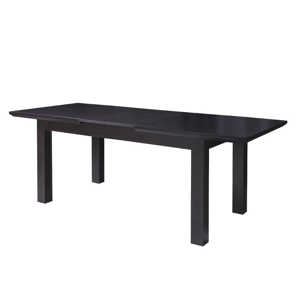 Set masa extensibila Fiona cu 6 Scaune, Brun inchis, 160/210 x 78 x 90 cm