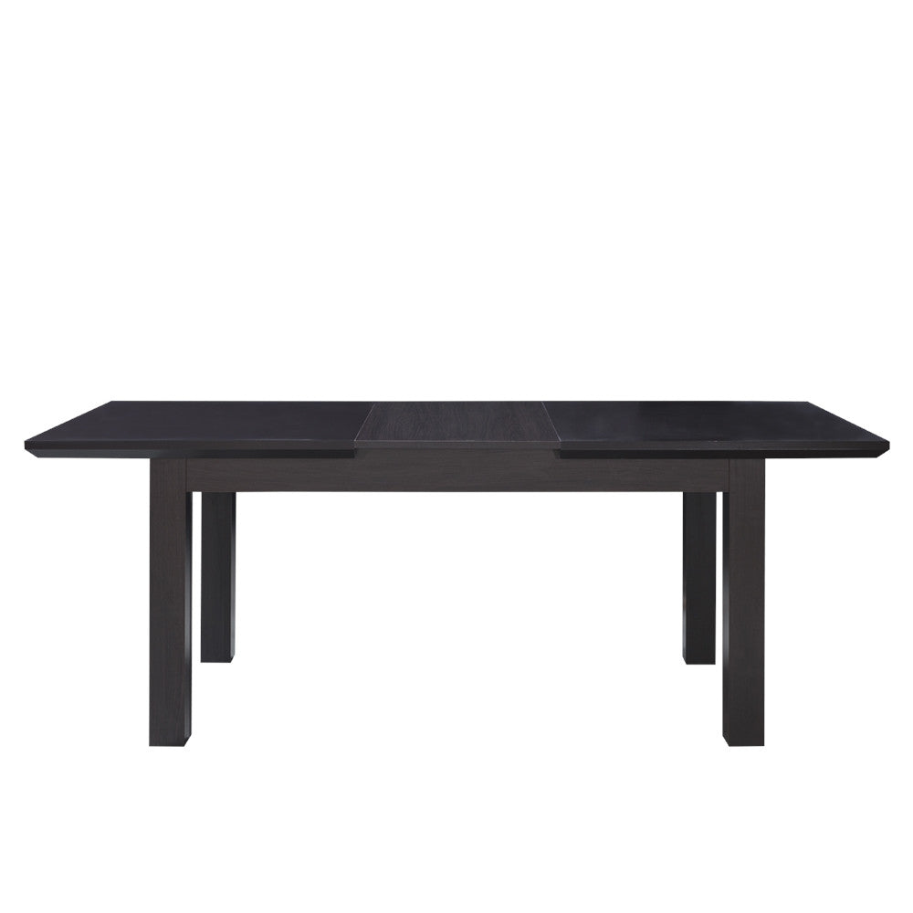 Set masa extensibila Fiona cu 6 Scaune, Brun inchis, 160/210 x 78 x 90 cm
