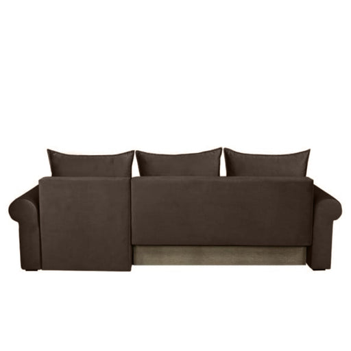 Coltar Extensibil Dreapta Chic, 5 Locuri, Lada Depozitare, Maro, 273 Cm