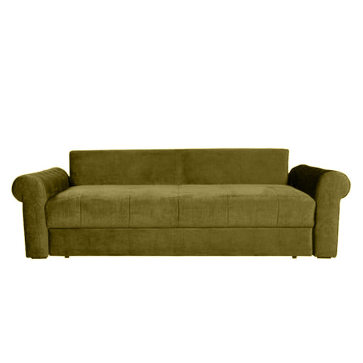 Canapea Extensibila Trendy, 3 Locuri, Lada Depozitare, Verde Olive, 243 Cm