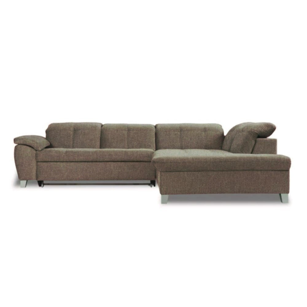 Coltar Extensibil Cu Otoman Mare 5 Locuri, Tetiere Reglabile, 300 Cm #variant:maro-mocca