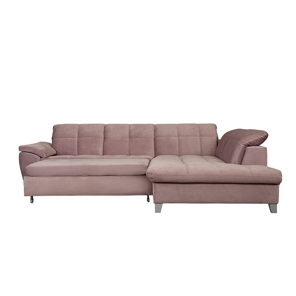 coltar-extensibil-cu-otoman-mare-sevilia-5-locuri-tetiere-reglabile-300-cm roz dreapta
