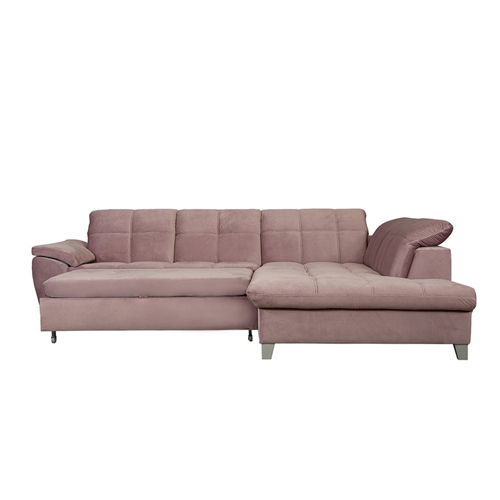 coltar-extensibil-cu-otoman-mare-sevilia-5-locuri-tetiere-reglabile-300-cm roz dreapta