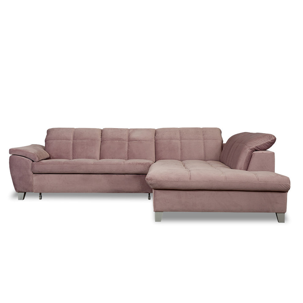 coltar-extensibil-cu-otoman-mare-sevilia-5-locuri-tetiere-reglabile-300-cm roz dreapta