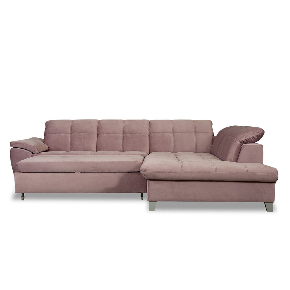 coltar-extensibil-cu-otoman-mare-sevilia-5-locuri-tetiere-reglabile-300-cm roz dreapta