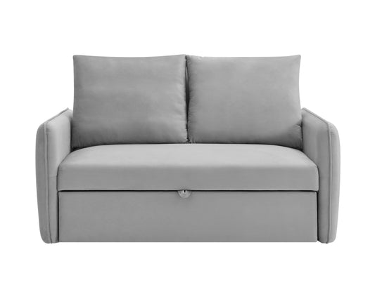 Canapea Ambrozio 2 Locuri Extensibila Gri, 140 Cm